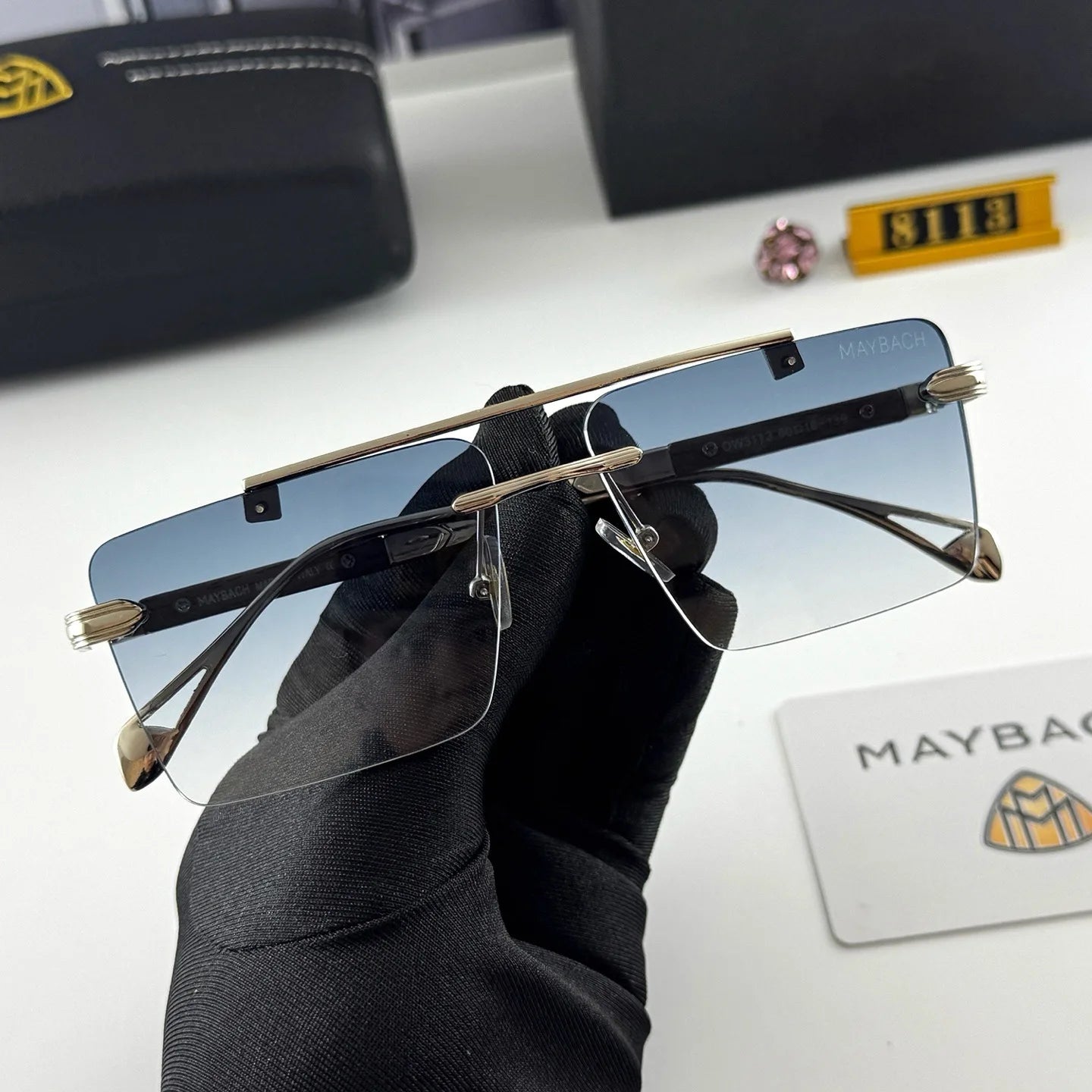 Car High End Frameless Sunglasses For Maybach S Class S450 S480 S500 S580 S600 S650 S680 GLS480 GLS600 Men Women Leisure Goggles