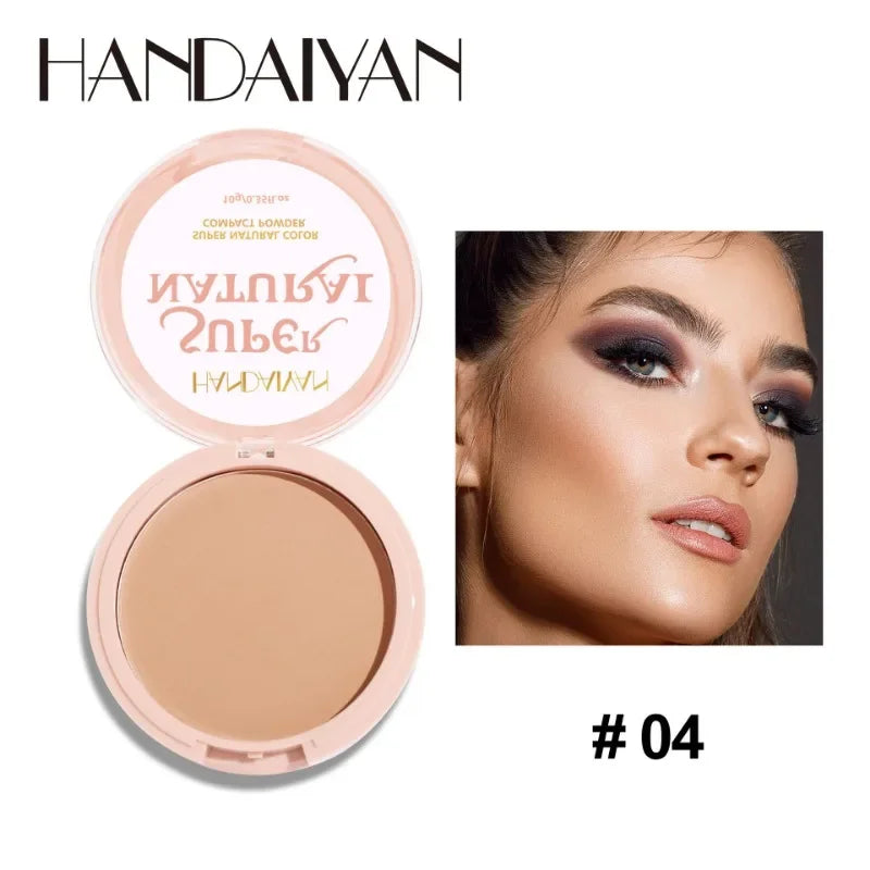 Face Setting Powder Cushion Long Lasting Oil-Control Pressed Foundations 8 Colors Matte Finish Concealer Makeup Pressed Powder