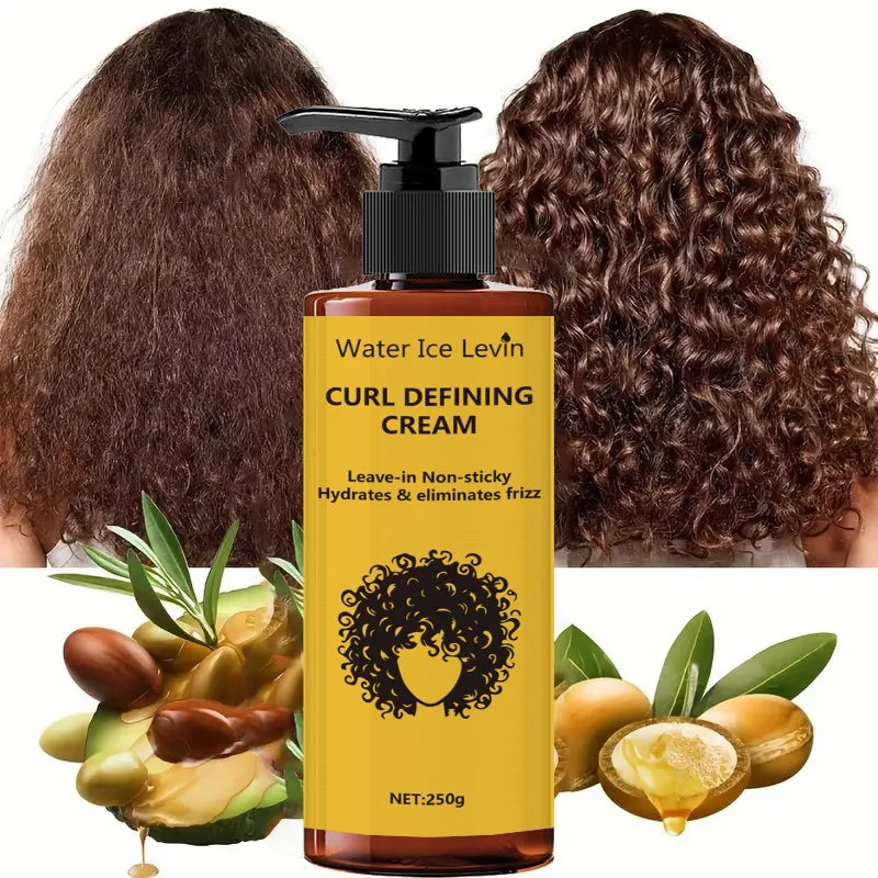 Elastic Styling Cream, Deep Moisturizing, Creates Soft, Fluffy and Elastic Curly Hair, Daily Care and Styling Agent for Men and Women, Suitable for All Hair Types