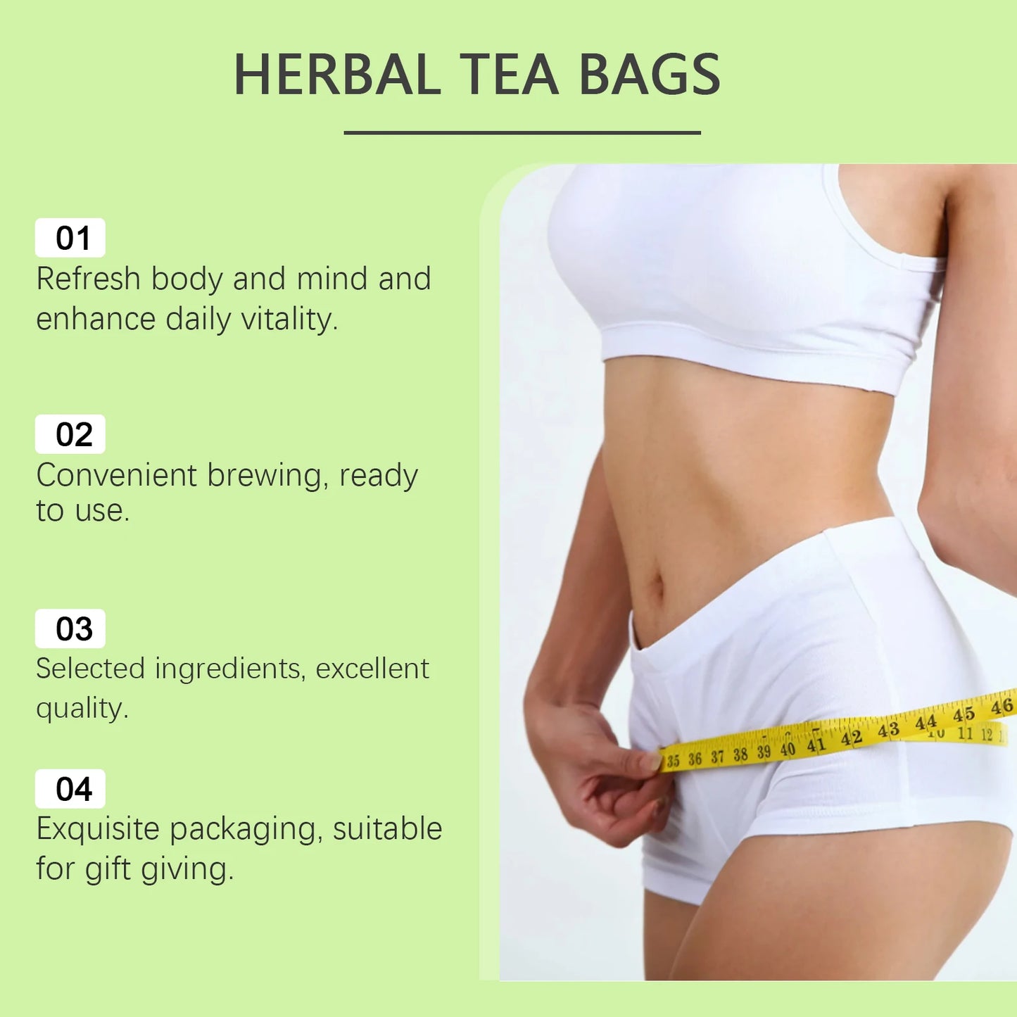 Googeer 20pcs Body Slimming Tea Herbal Detox Enhance Immunity Fat Burning Weight Loss Repair Body Firming Detoxifying Tea