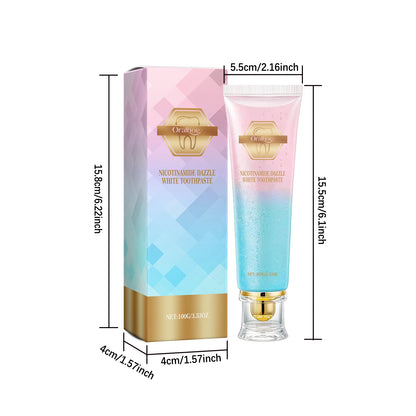 Oralhoe Niacinamide Toothpaste Remove Plaque Gentle Soothing Gum Stains Brightening Teeth Oral Deodorant Mint Dental Cleaning