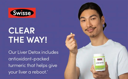 Swisse Liver Cleanse Detox & Repair Supplement | Milk Thistle + Turmeric + Artichoke Extract | 180 Pills for Liver Support