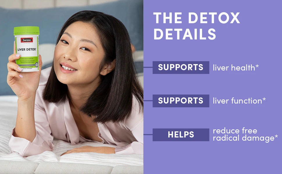 Swisse Liver Cleanse Detox & Repair Supplement | Milk Thistle + Turmeric + Artichoke Extract | 180 Pills for Liver Support