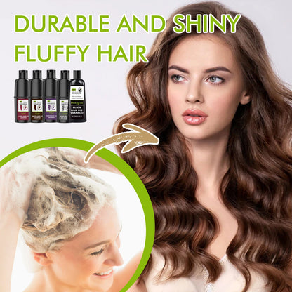 Hoegoa Multi Color Hair Dye Shampoo Moisturizing Non-damaged Fast Coloring Sliver Gray Purple Fashion Hair Styling Cream