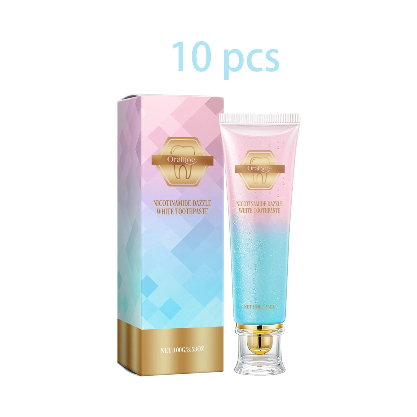 Oralhoe Niacinamide Toothpaste Remove Plaque Gentle Soothing Gum Stains Brightening Teeth Oral Deodorant Mint Dental Cleaning