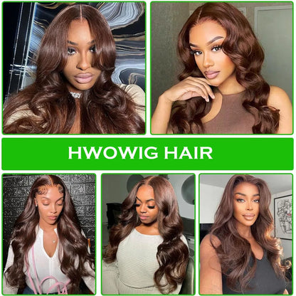 Chocolate Brown Body Wave 3 4 Bundles Brown Colored Bundles Sew In Bundles Brazilian Virgin Remy 100% Raw Human Hair Bundles