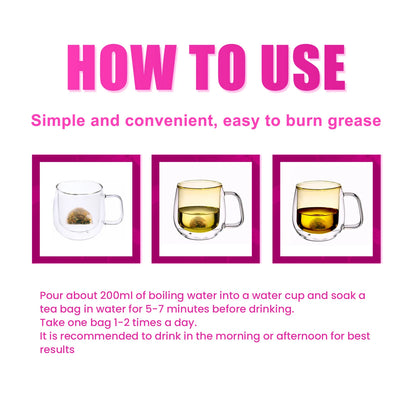 Googeer 28pcs Herbal Detox Tea Slimming Body Enhance Immunity Fat Burning Shaping Curves Weight Loss Tea for Tighten Abdomen