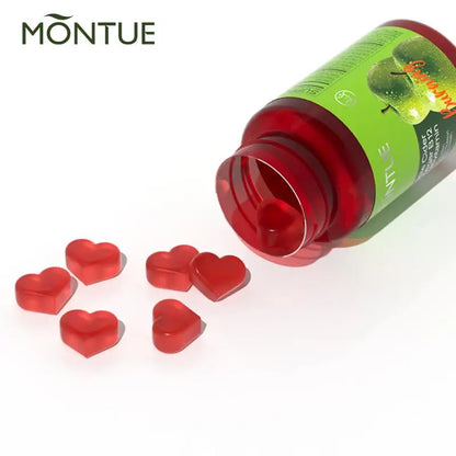 montue-Apple Cider Vinegar +Apple Cider Vinegar and Lactobacillus - Vitamin Complex - Dietary Supplement - 60 Gummies - Made in