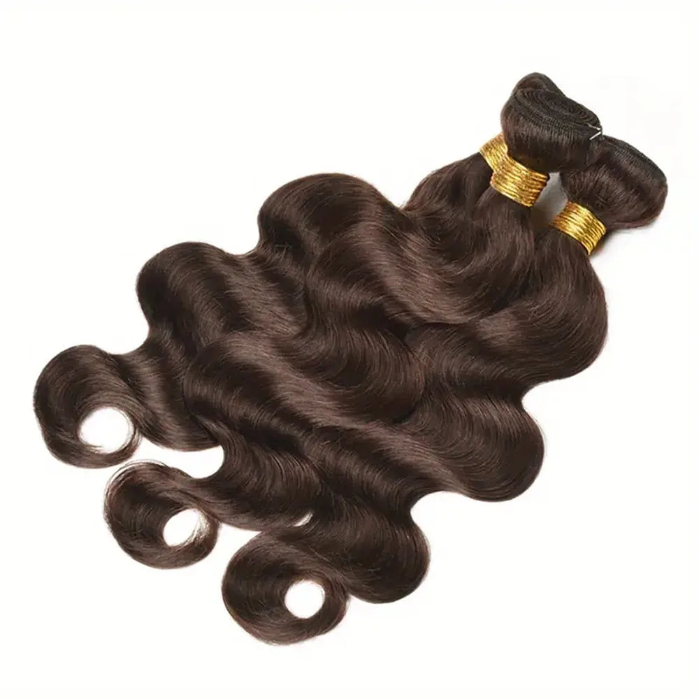 Chocolate Brown Body Wave 3 4 Bundles Brown Colored Bundles Sew In Bundles Brazilian Virgin Remy 100% Raw Human Hair Bundles