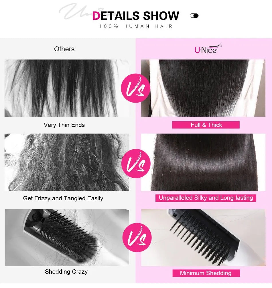 UNice Hair #27 Blonde Human Hair Bundles Straight Human Hair Bundles 100gram Per Bundle 1 Bundle and 3 Bundles Deal