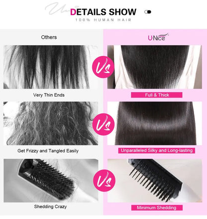 UNice Hair #27 Blonde Human Hair Bundles Straight Human Hair Bundles 100gram Per Bundle 1 Bundle and 3 Bundles Deal