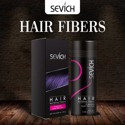 Sevich 10 Colors Hair Fibers Keratin 25g Hair Building Fibers Thickening Spray Hair Loss Products Instant Regrowth Powders