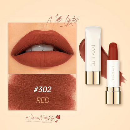 FOCALLURE Natural Matte Lipstick Waterproof Long-lasting Smooth Moisturizing Lip Balms Lightweight Lips Glaze Makeup Cosmetics