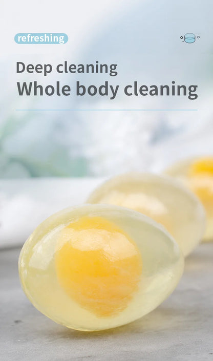 Natural Collagen Egg Soap 80g Wholesale Collagen Bath Soap Bar Cleaning Hydrating Moisturizing Soap