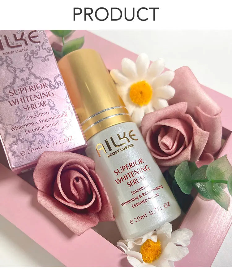 AILKE Super Lightening Face Serum, Moisturizes, Hydration, Removes Hyperpigmentation, Clean Skin With Vitamin C, Fast Results