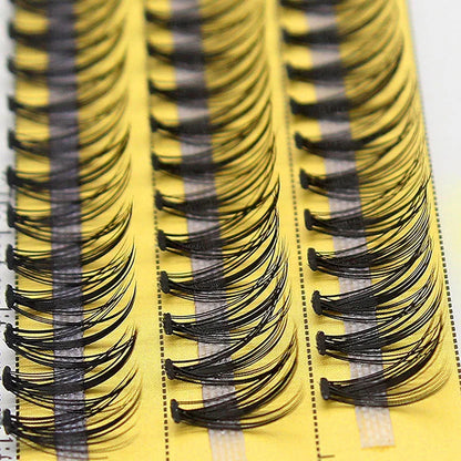 Kimcci 60 Bundles Mink Eyelash Extension Natural 3D Russian Volume Faux Eyelashes Individual 20D Cluster Lashes Makeup Cilia