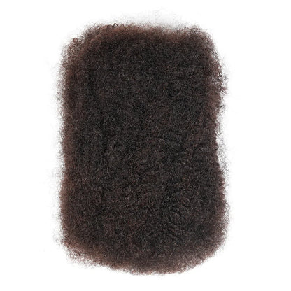 QVR Afro Kinky Bulk Human Hair Extensions Natural Black/Brown/Grey - Lightweight for Braiding, Styling & Everyday Wear