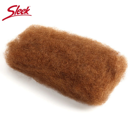 QVR Afro Kinky Bulk Human Hair Extensions Natural Black/Brown/Grey - Lightweight for Braiding, Styling & Everyday Wear