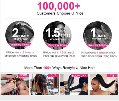 UNice Hair #27 Blonde Human Hair Bundles Straight Human Hair Bundles 100gram Per Bundle 1 Bundle and 3 Bundles Deal