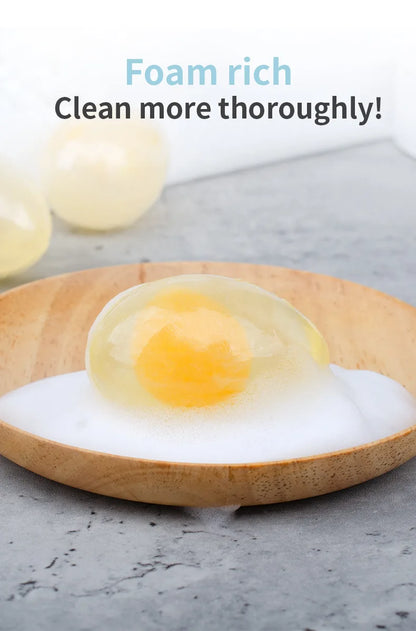 Natural Collagen Egg Soap 80g Wholesale Collagen Bath Soap Bar Cleaning Hydrating Moisturizing Soap