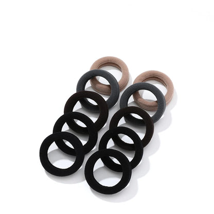 2/5/10 Pcs/Set Women Girl Simple Solid Width Scrunchies Rubber Bands Lady Soft Elastic Hair Band Female Fahsion Hair Accessories