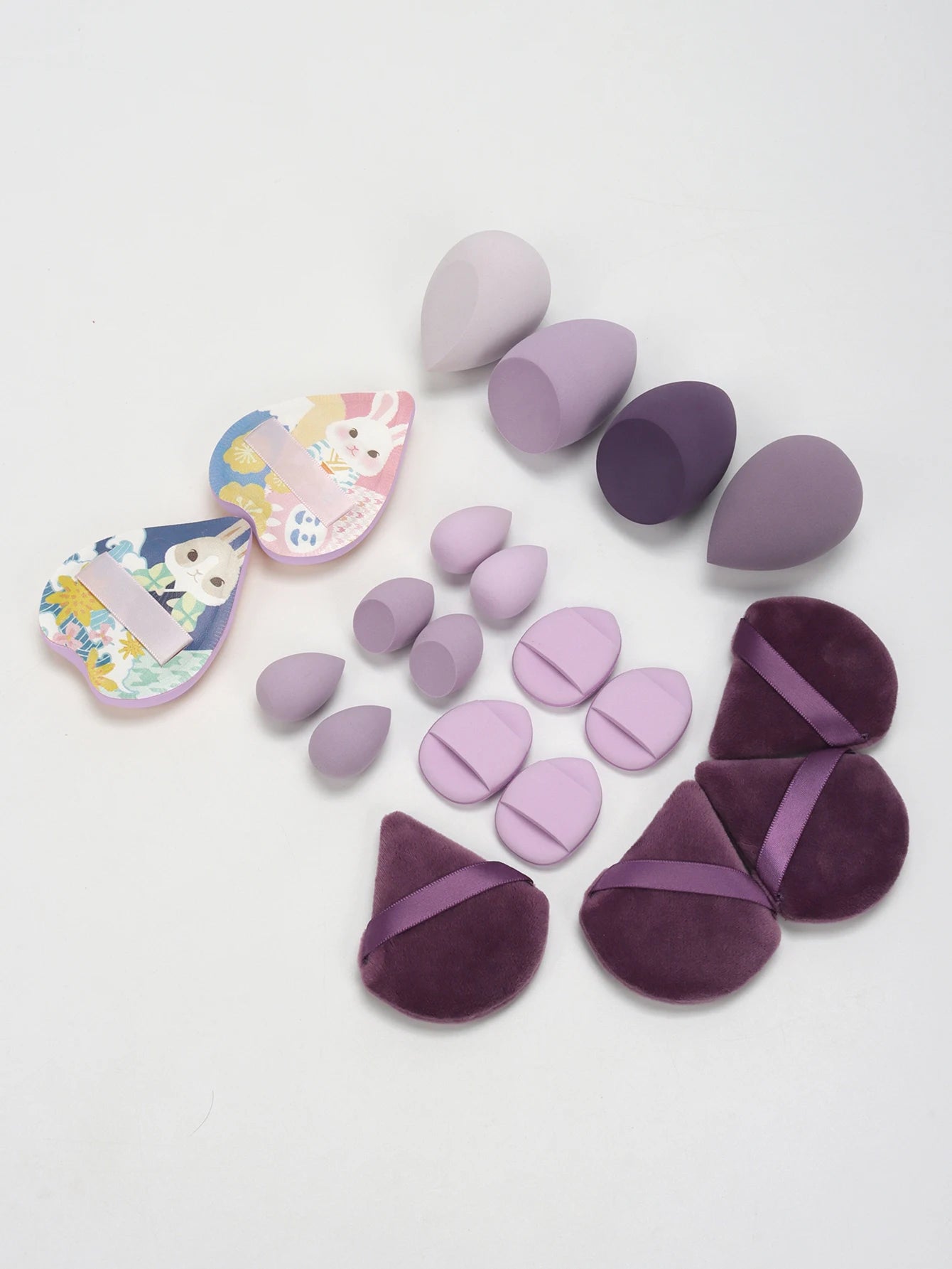 20 Pcs Pink Makeup Sponge and Makeup Puff Set Suitable for Face Cream and Powder Concealer Powder Makeup Machine