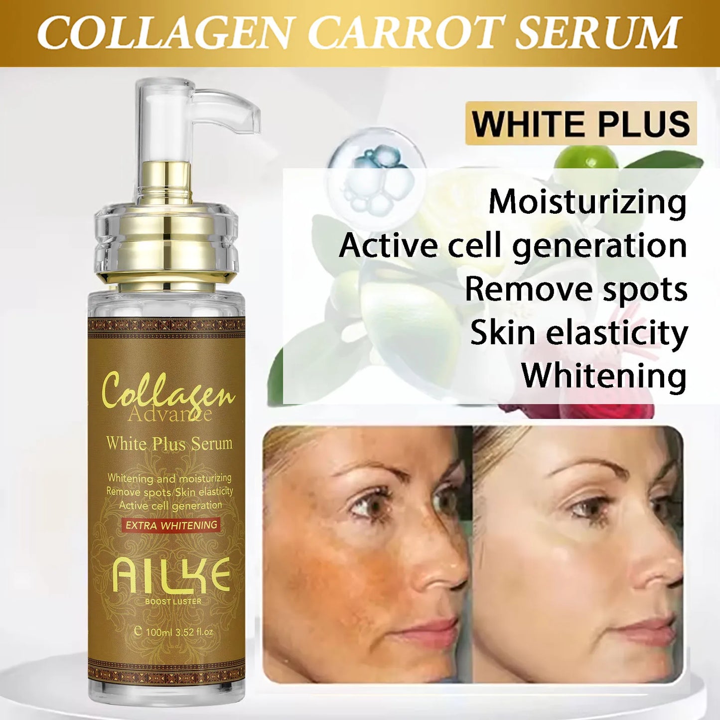 AILKE Collagen 5-in-1 Skin Care Set, Restore Skin Elasticity, Smooth Skin, Brighten, Even Skin Tone,For Face And Body Use Kit