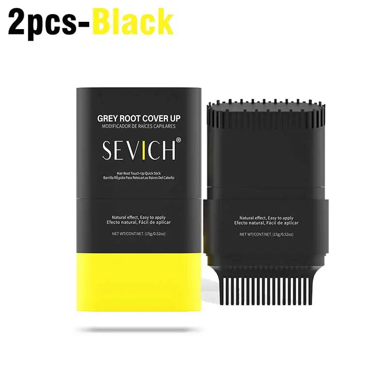 SEVICH 3 Colors Hair Coloring Stick Quickly Covers Gray White Hair Concealer Waterproof Hairline Instant Covering Hair Dye Stick
