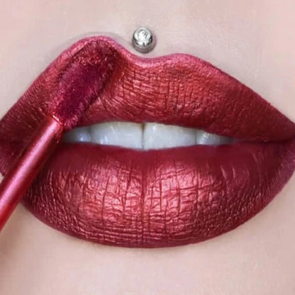 Metallic No-stick Cup Lip Gloss Glitter Matte Moisturizing Waterproof Long Lasting Lip Glaze Liquid Lipstick Lip Makeup Cosmetic