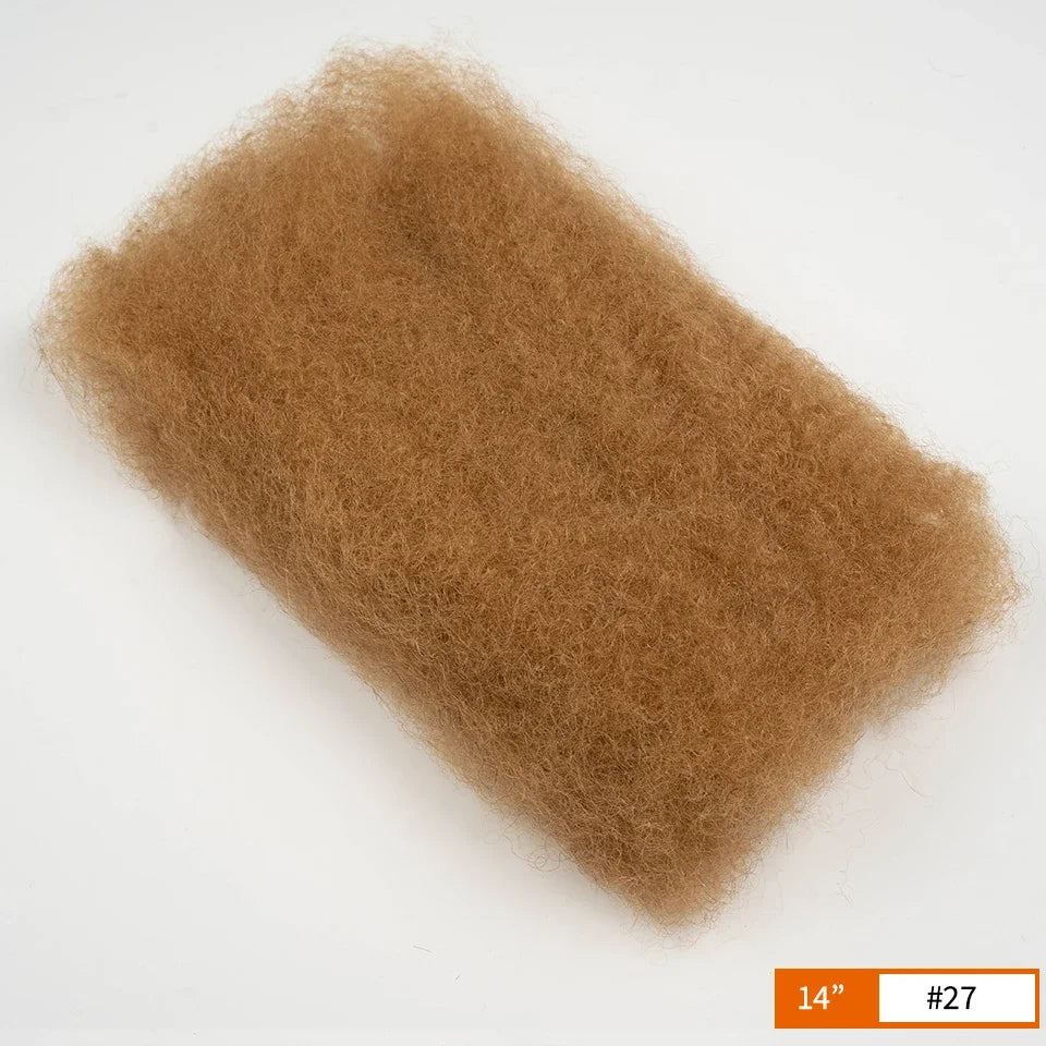 QVR Affordable Afro Kinky Bulk Human Hair 99J Burgundy Color For Braiding DreadLock – Natural Look, Soft Hair, Heat-Resistant