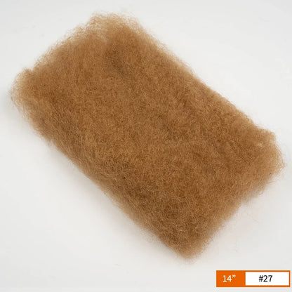 QVR Affordable Afro Kinky Bulk Human Hair 99J Burgundy Color For Braiding DreadLock – Natural Look, Soft Hair, Heat-Resistant