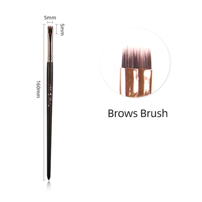 MyDestiny Full Series Professional Animal Hair Eye Makeup Brushes For Eyeshadow, Eyebrows, Eyeliner, Concealer, Lip Brush