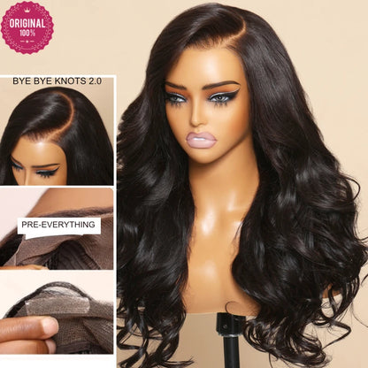 Beautyforever 3D Body Wave Bye Bye Knots Glueless Wig Human Hair Ready to Wear Lace Front Wig 100% Raw Human Hair Wig