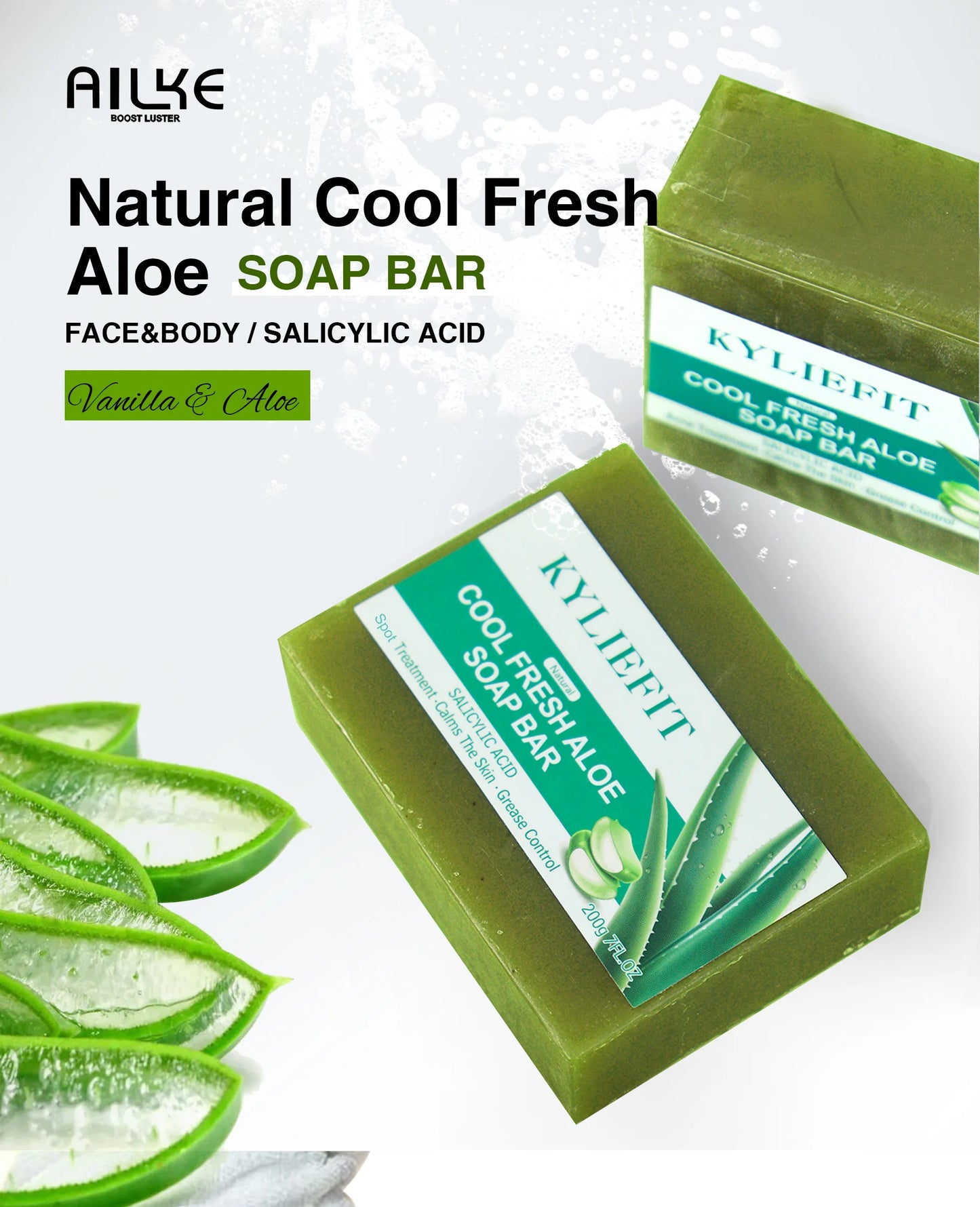 Natural Vanilla & Aloe Perfect Combination Scrub, With 10% AHA, Reduce Acne and Black Spots, For Face & Body Use