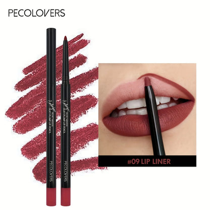 Nude Brown Lip Liner Pencil Lipstick Matte Smooth Waterproof Lipliner Long Lasting Non-stick Cup Lipstick Pen Beauty Makeup