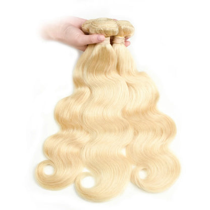 Colored Hair Bundles 1/3/4 613 Blonde Hair Extension Brazilian Hair Weave Bundle Body Wave Human Hair Extension 30Inch Long Hair