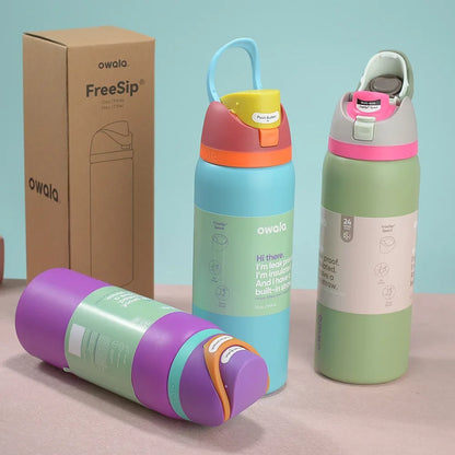 32 Oz Insulated Stainless Steel  Cup Water Bottle with Straw, BPA-Free Sports Water Bottle, Great for Travel