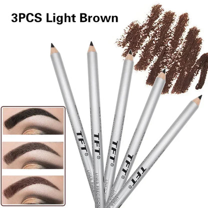 1/3pcs Eye Brow Pencil Waterproof Professional Women Eye Makeup Pen Easy Color Natural Black Brown Cosmetic Beauty Eyebrow Tool
