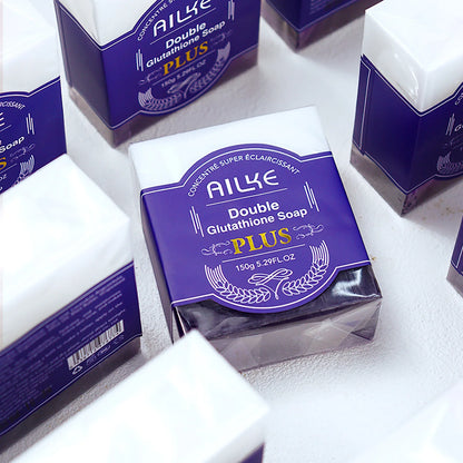 AILKE Lightening Soap Bar, With Organic Glutathione & Lavender, For Face, Body, Reduce Spots, Clean Skin,Support Customized LOGO