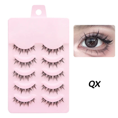 New Manga Lashes Soft Natural Eyelashes Thick False Eyelashes Manga Eyelashes Daily Dating Makeup Eyelashes Lashes Wispy