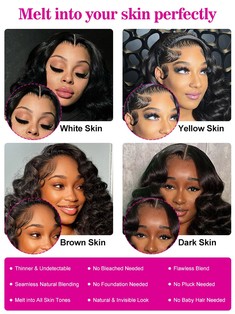 250 Density 40 Inch 13x6 HD Lace Frontal Wig Loose Wave Wig Human Hair Brazilian Loose Deep Wave Curly Wigs Human Hair For Women