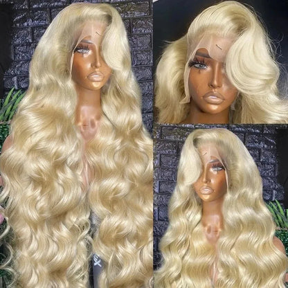 13x6 hd lace frontal wig 13x4 lace frontal human hair wig Transparent 613 blonde wig body wave Wigs 250 Density cheap wigs