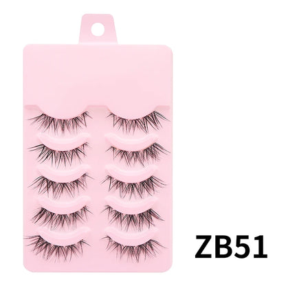 New Manga Lashes Soft Natural Eyelashes Thick False Eyelashes Manga Eyelashes Daily Dating Makeup Eyelashes Lashes Wispy
