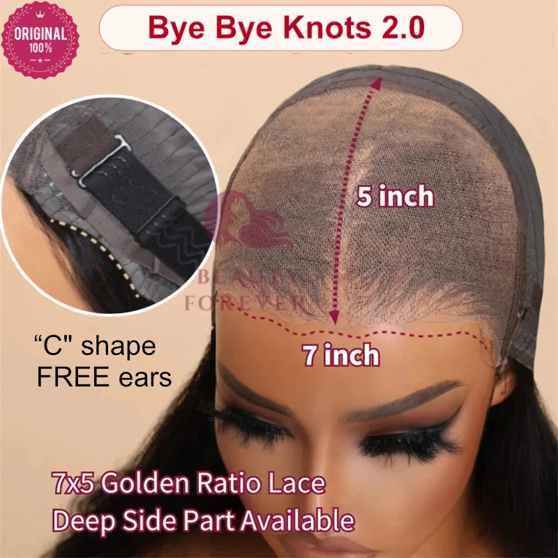 Beautyforever 3D Body Wave Bye Bye Knots Glueless Wig Human Hair Ready to Wear Lace Front Wig 100% Raw Human Hair Wig