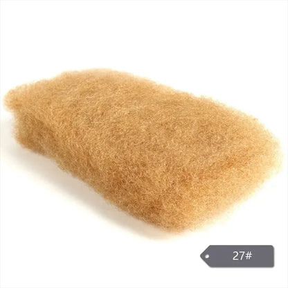 Soft and Lightweight Afro Kinky Bulk Hair – 100% Human Hair with Natural Texture, Comfortable & Long-Lasting Use 16A Virgin Hair