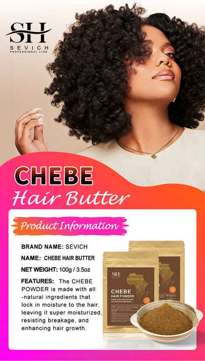 Sevich 100% Chebe Powder Effective Growthing Hair Improves Hair Density Nourishes Follicles Fast Regrowth Hair Product 100g