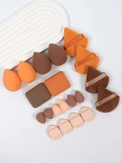20 Pcs Pink Makeup Sponge and Makeup Puff Set Suitable for Face Cream and Powder Concealer Powder Makeup Machine