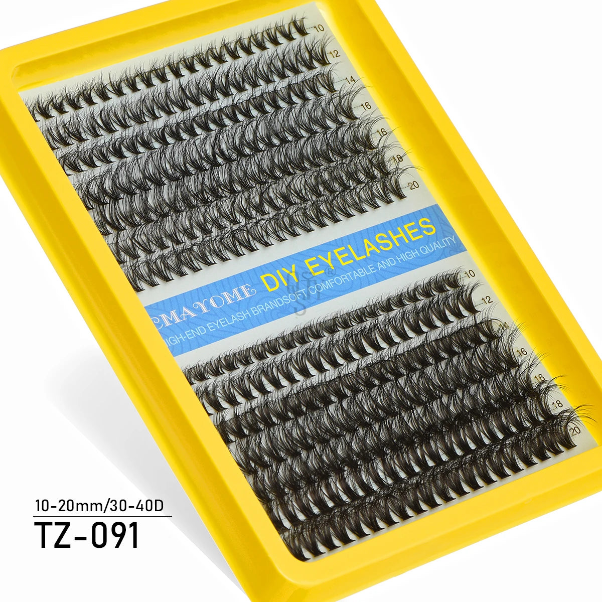 Individual Lashes 20-100D 280pcs Cluster Lashes Natural Look Mixed Tray DIY Eyelash Extension Volume Lash Clusters Eyelashes