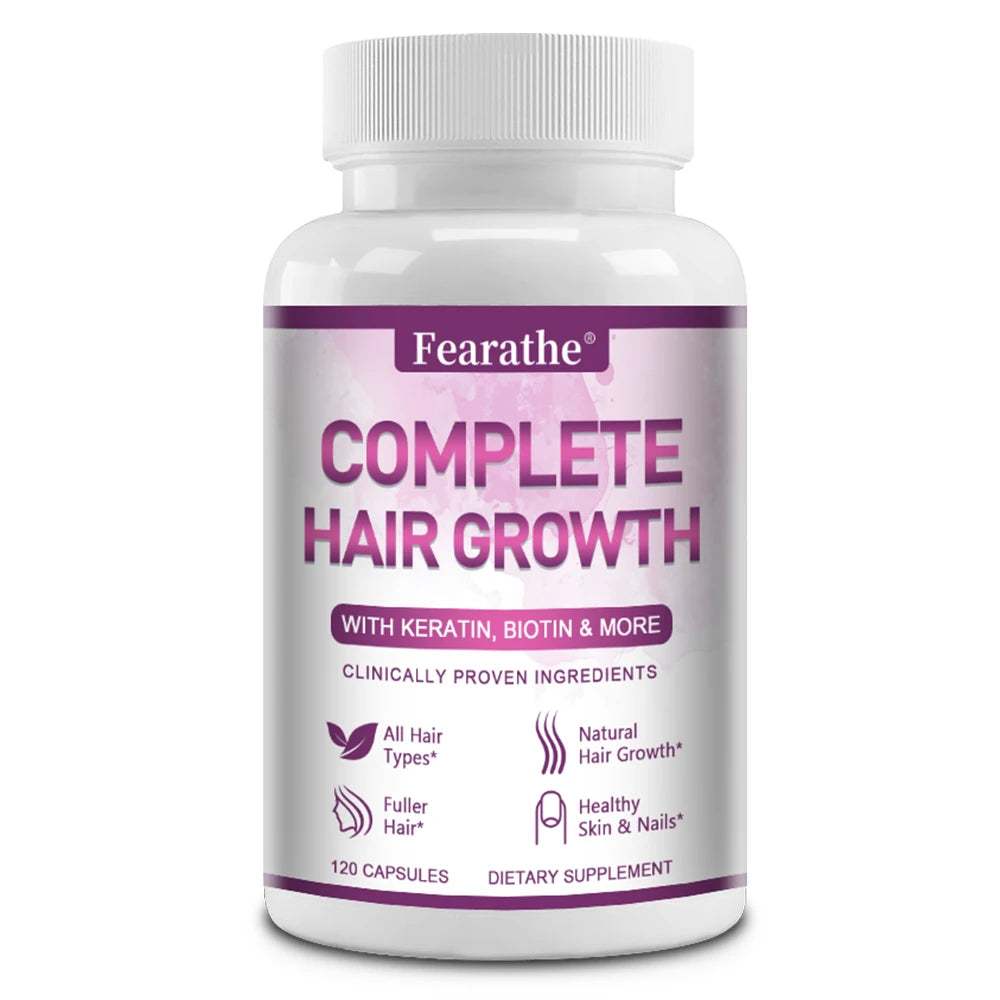 Premium Hair Growth for Men and Women - Hair Care Vitamins with Biotin and Keratin - Promotes Thicker, Healthier Hair Growth