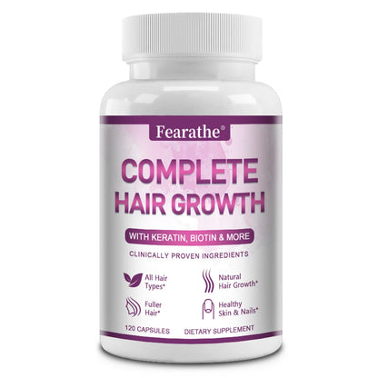 Premium Hair Growth for Men and Women - Hair Care Vitamins with Biotin and Keratin - Promotes Thicker, Healthier Hair Growth